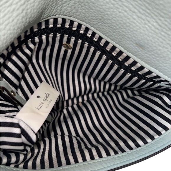 Kate Spade Cobble Hill Carson Light Blue Leather Crossbody Bag - Picture 9 of 12
